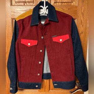 Calvin Klein x Raff Simons colorblock denim jacket